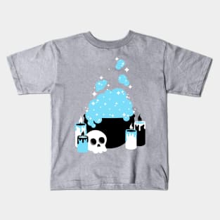 Cauldron Bubbles Blue Kids T-Shirt